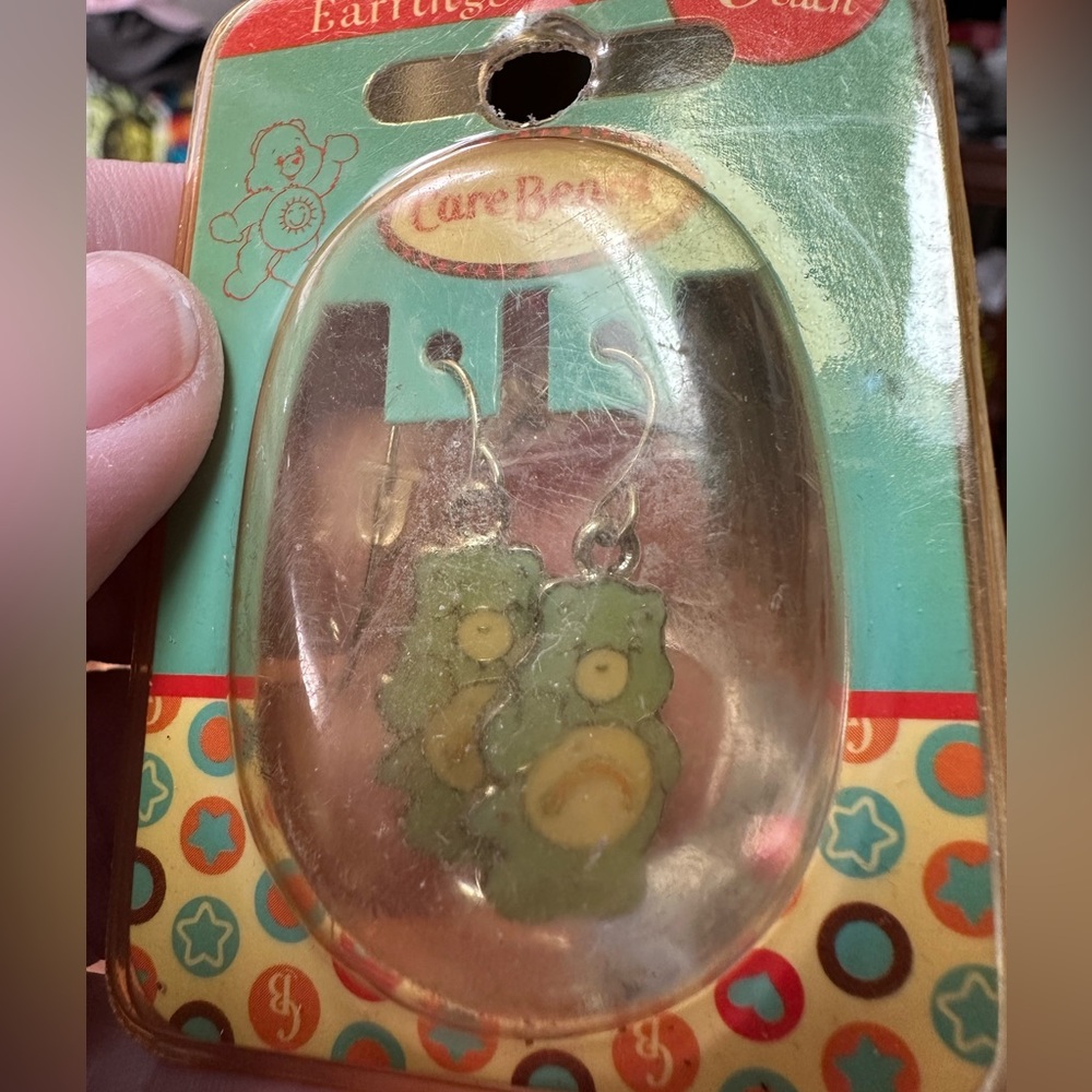 Vintage Wish Bear Care Bear earrings